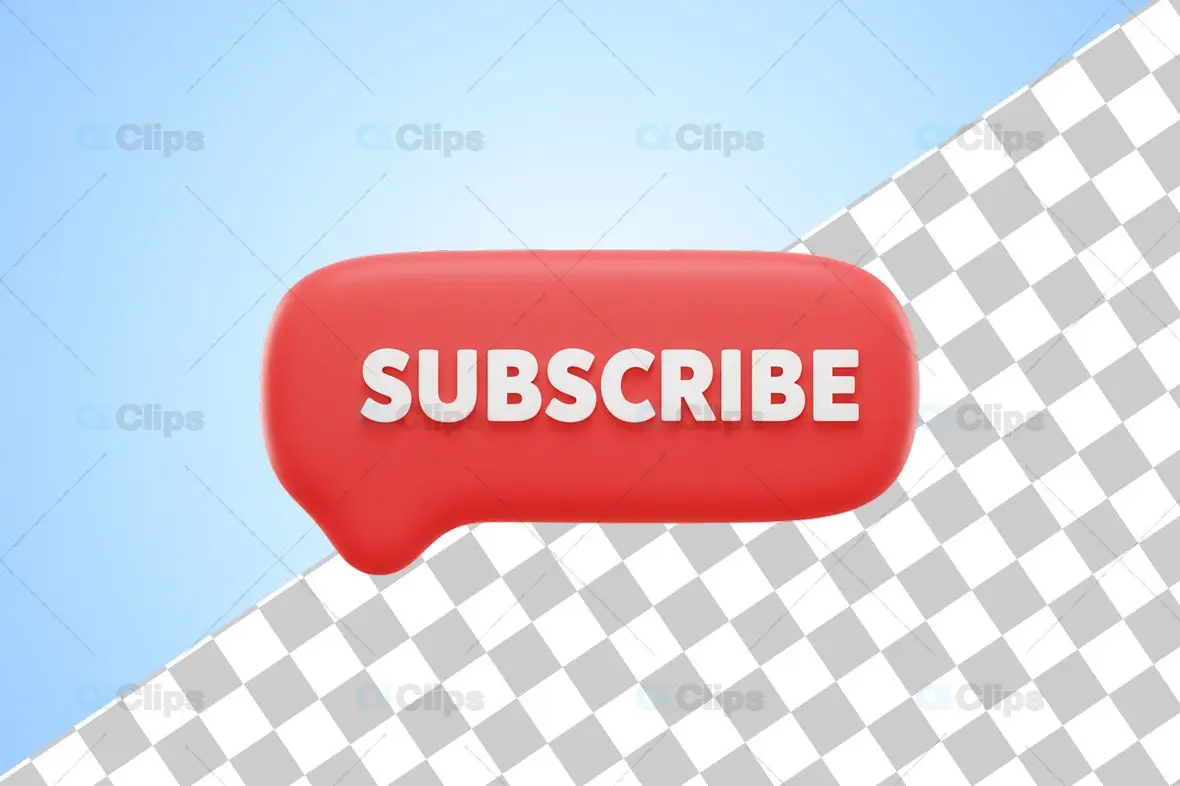 3D Subscribe Button Icon