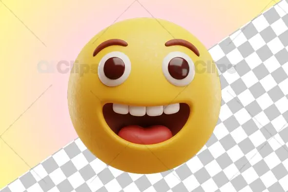 Happy Tongue-Out 3D Emoji