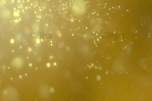 Golden Glitter Particles Floating Background