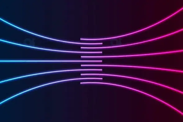 Neon Glow Lines Animation with Vibrant Gradient Background