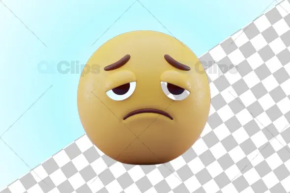 Disappointed Face 3D Emoji