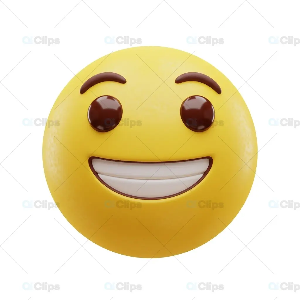 3D Happy Emoji Icon