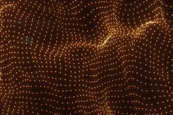 Glowing Particle Wave Background Animation