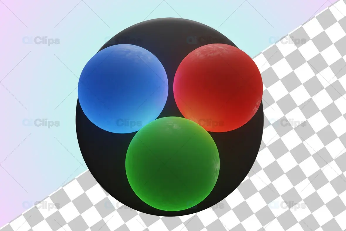 3D RGB Color Wheel Icon