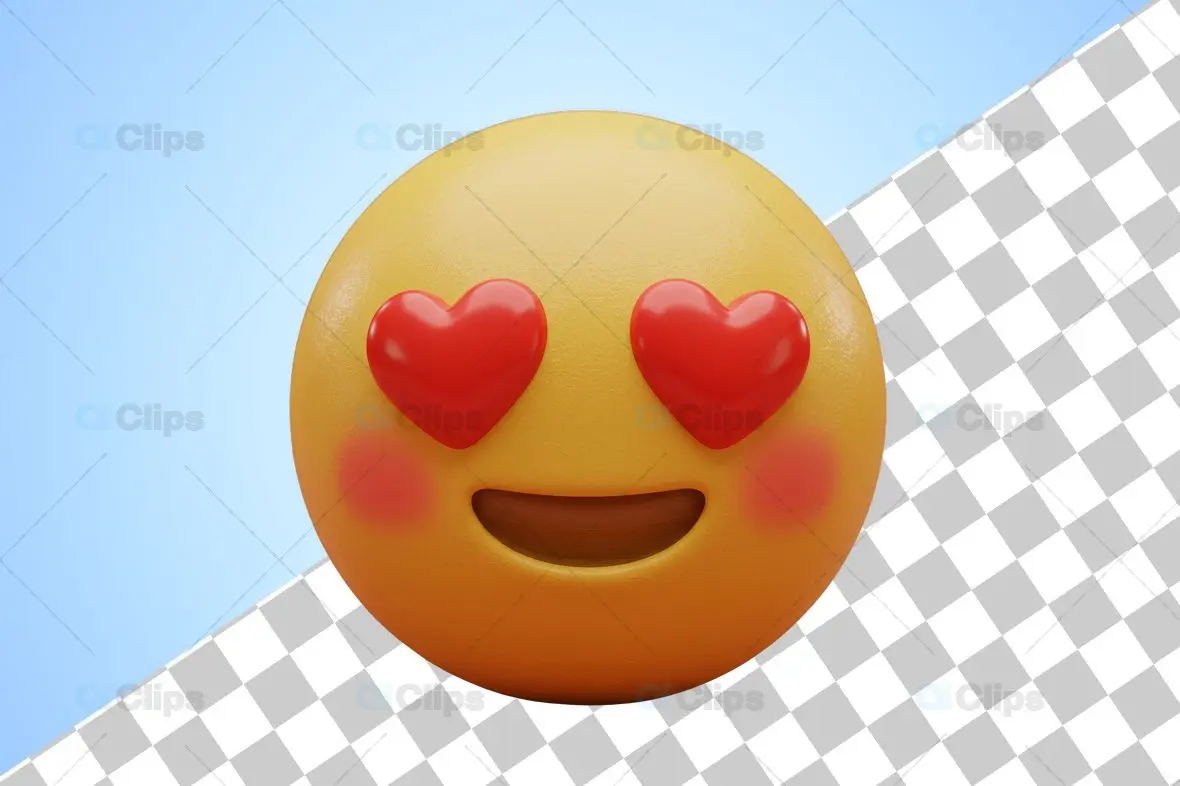 Heart Eyes 3D Emoji