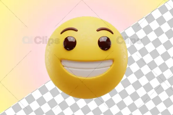 Smiling 3D Emoji Design