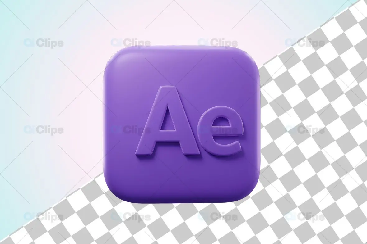 3D After Effects Matte Icon