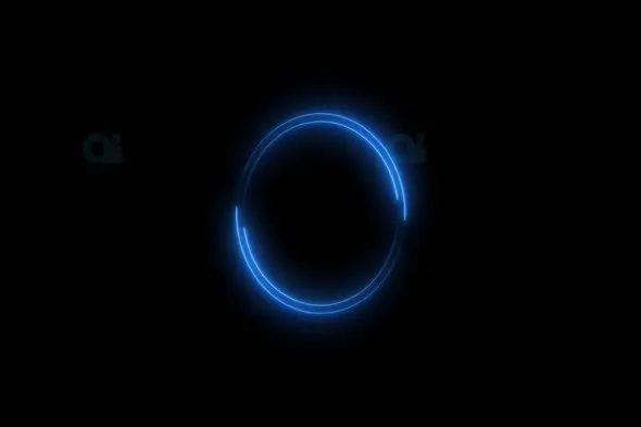 Neon Blue Circular Loading Animation