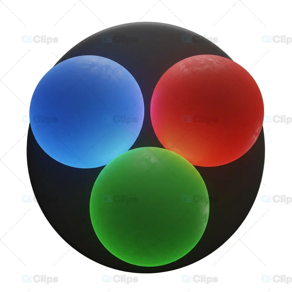 3D RGB Color Wheel Icon