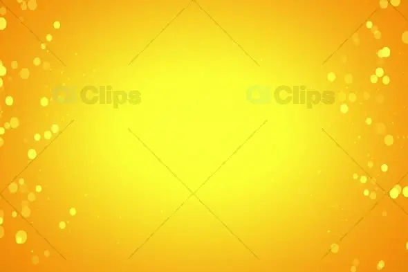 Golden Yellow Bokeh Light Particle Background