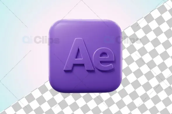 3D After Effects Matte Icon