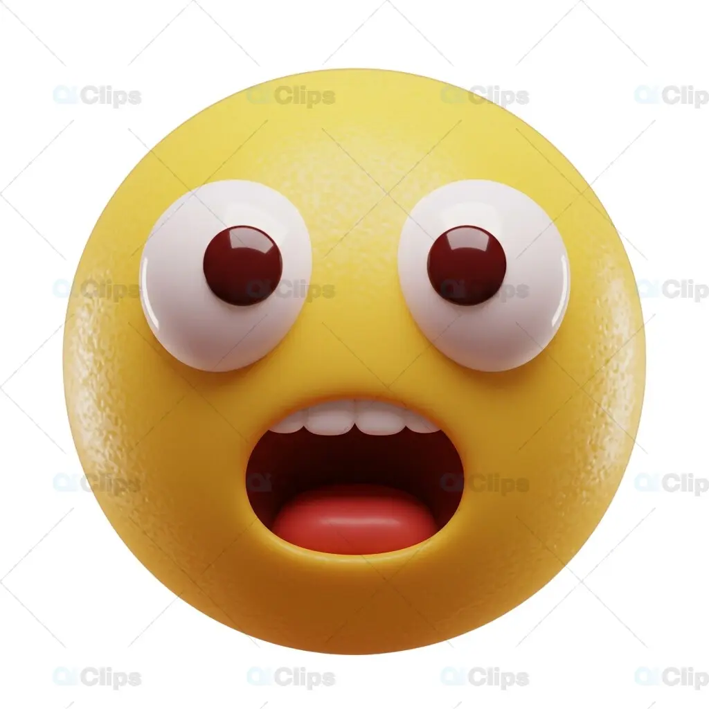 Astonished 3D Emoji