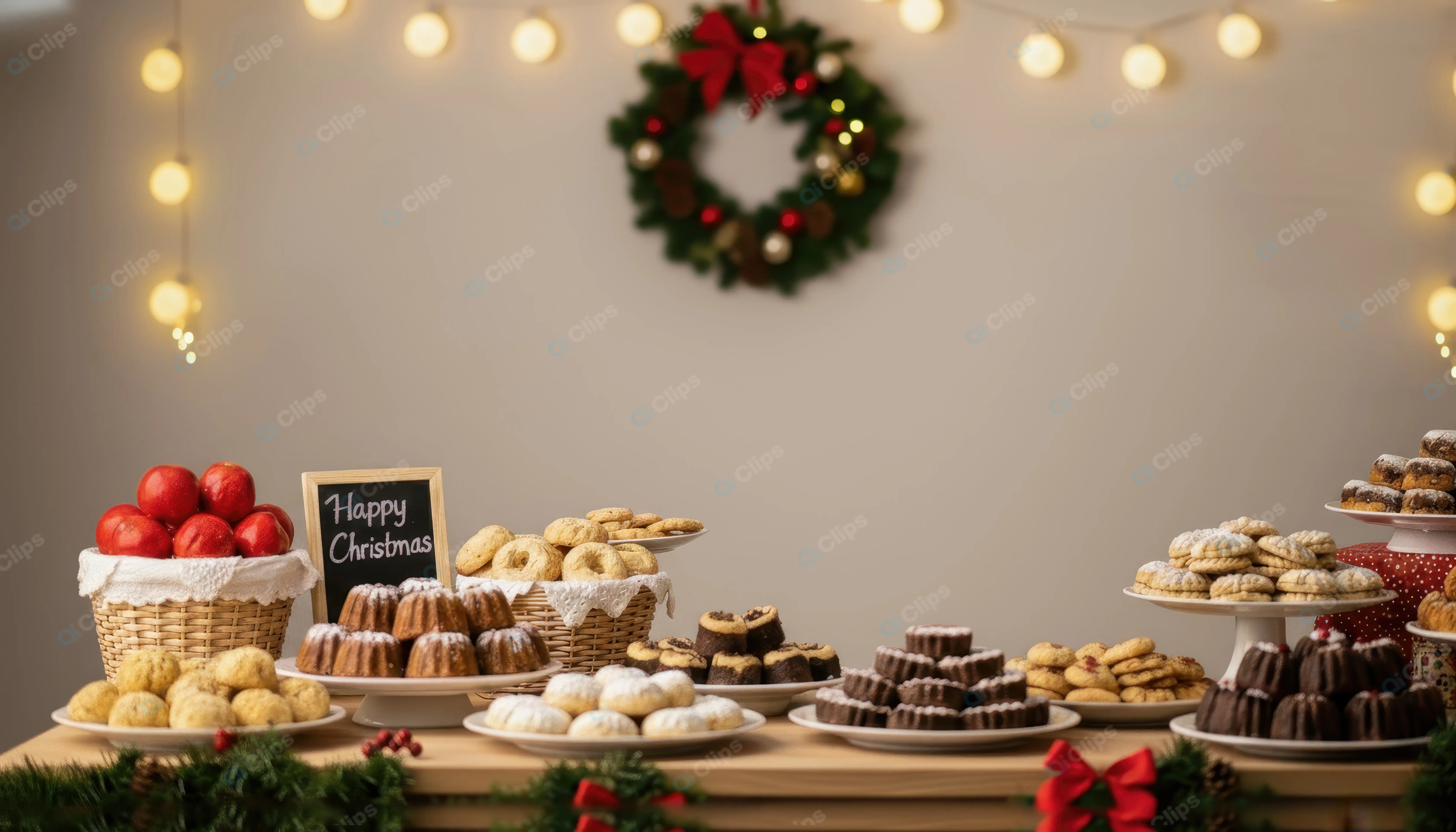 Festive Holiday Dessert Buffet