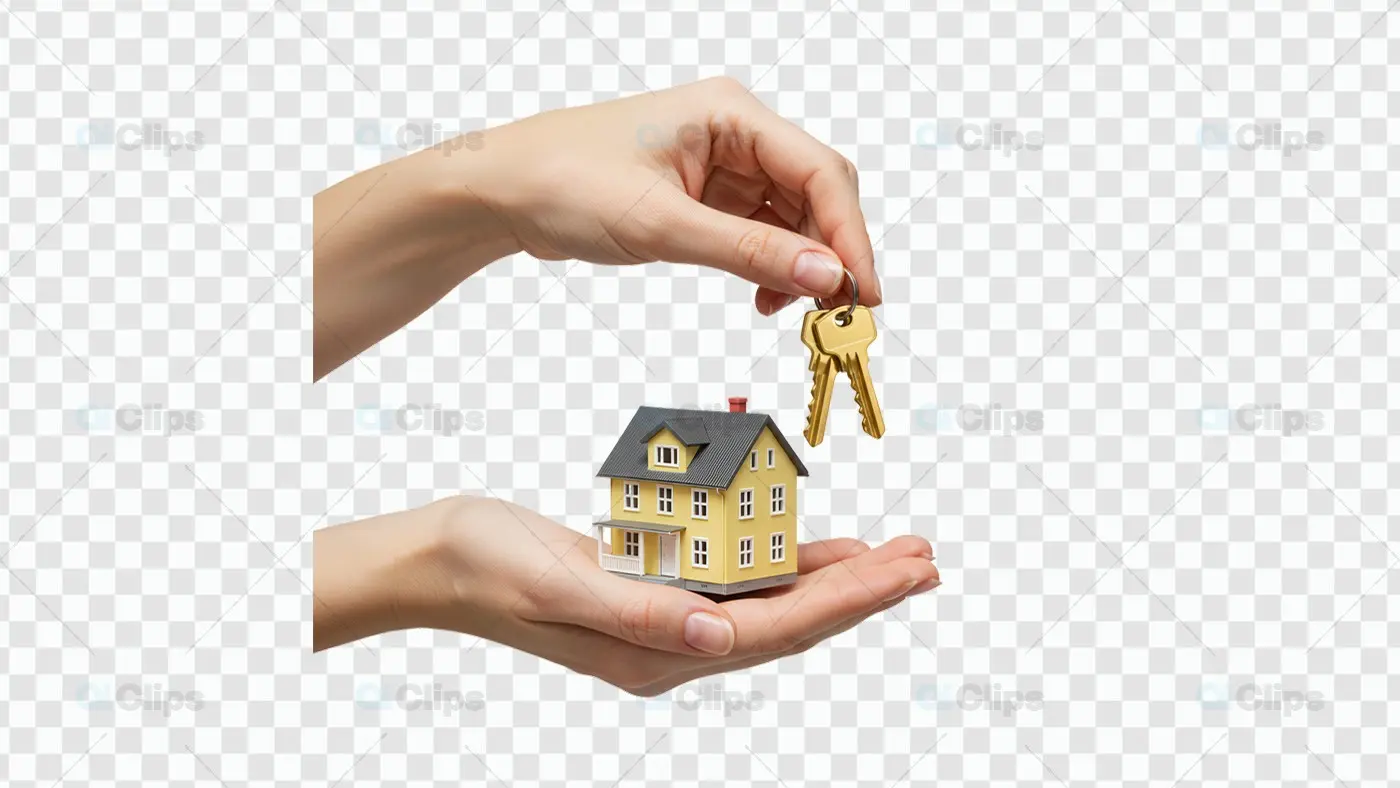 House Key Transparent PNG for Real Estate Projects