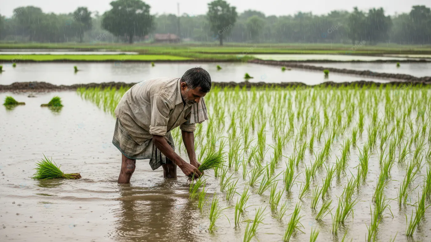 Traditional Rice Farming in India