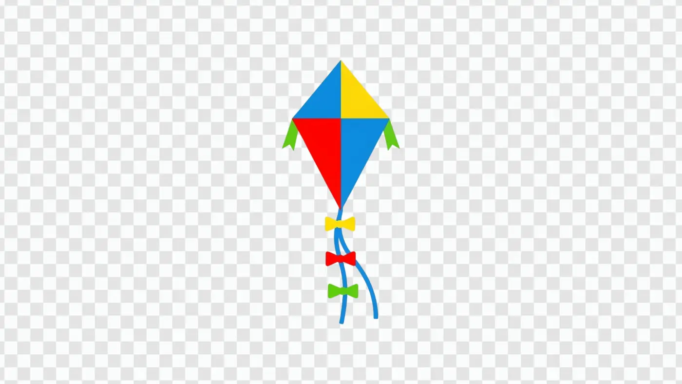 Vibrant Makar Sankranti Festival Kite Illustration Clipart PNG