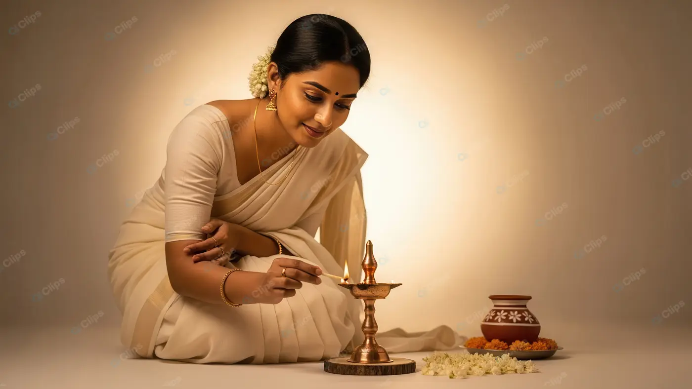 Sacred Illumination by a Traditional Woman
