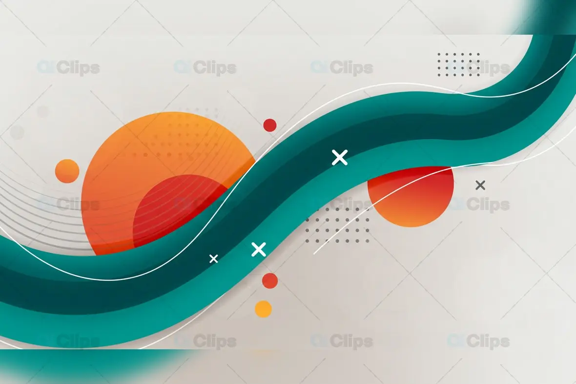 Abstract Wavy Geometric Background