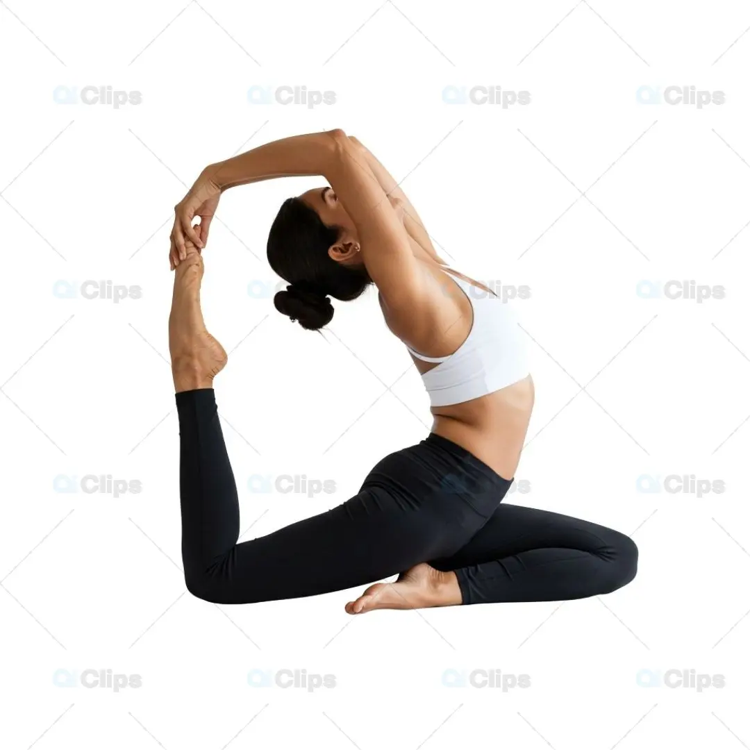 Yoga Pose Mockup PNG for Creative Professionals