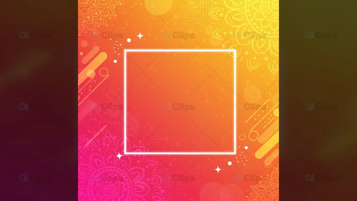 Mandala Festive Frame A Decorative Celebration Template