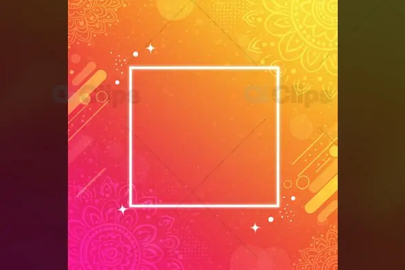 Mandala Festive Frame A Decorative Celebration Template