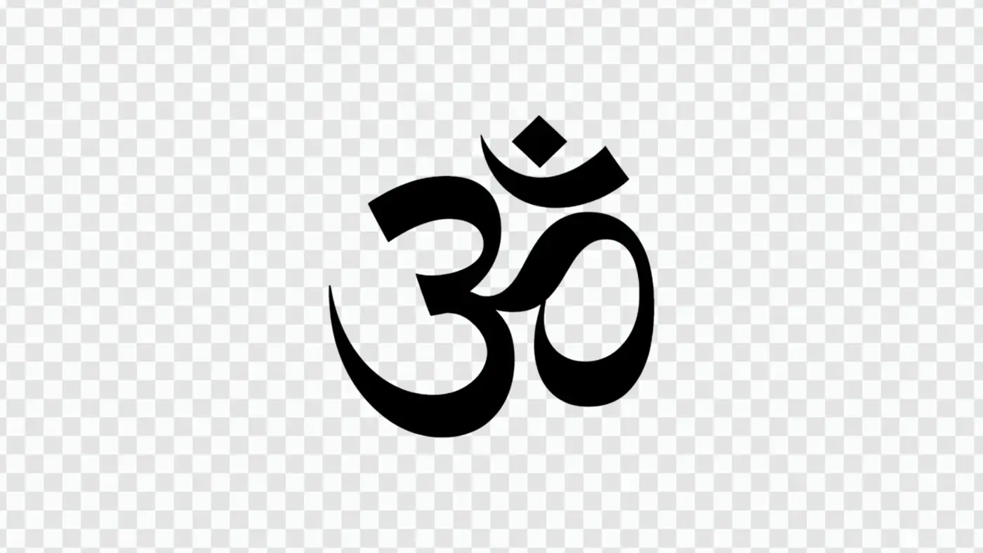 Minimalist Om Aum Sacred Spiritual Symbol PNG Clipart