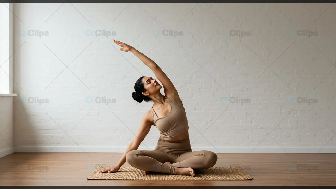 Yoga Side Stretch for Flexibility and Relaxation