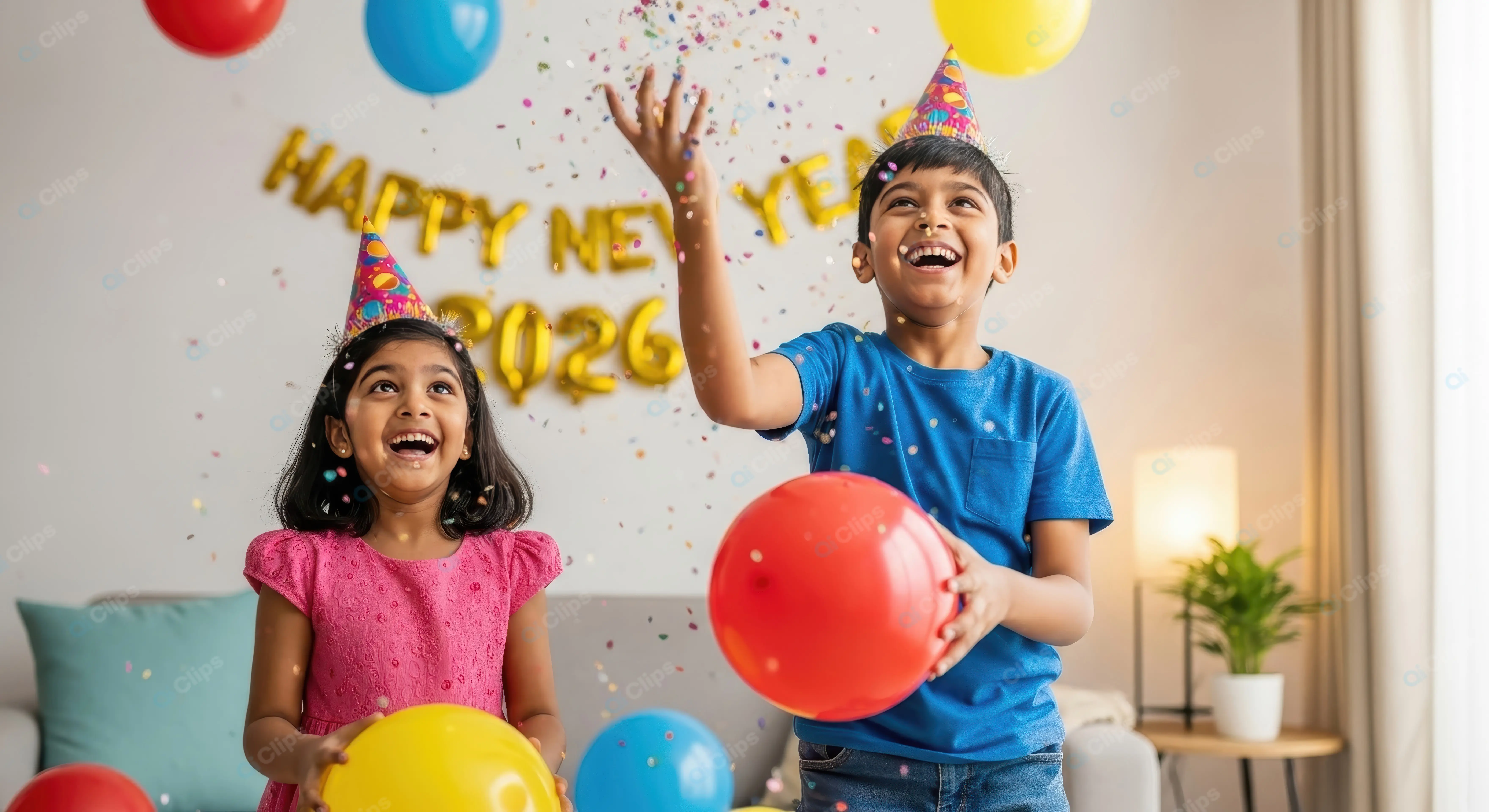 Indian Childrens Joyful New Year Bash