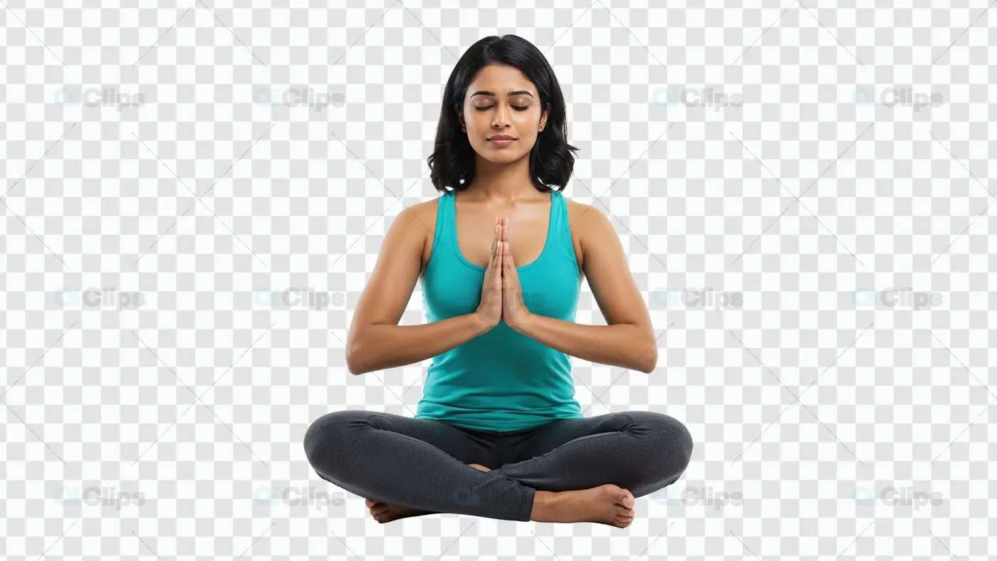 Meditation Pose PNG for Wellness and Yoga Projects