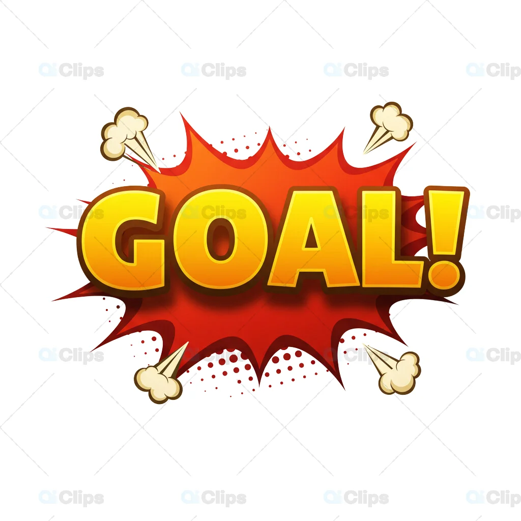 3D "Goal!" Explosion Text Icon