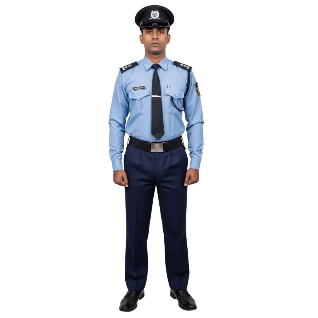 Professional Indian Security Guard in Uniform Clipart PNG