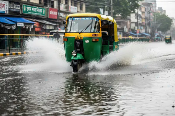 Monsoon Tuk-Tuk Splash