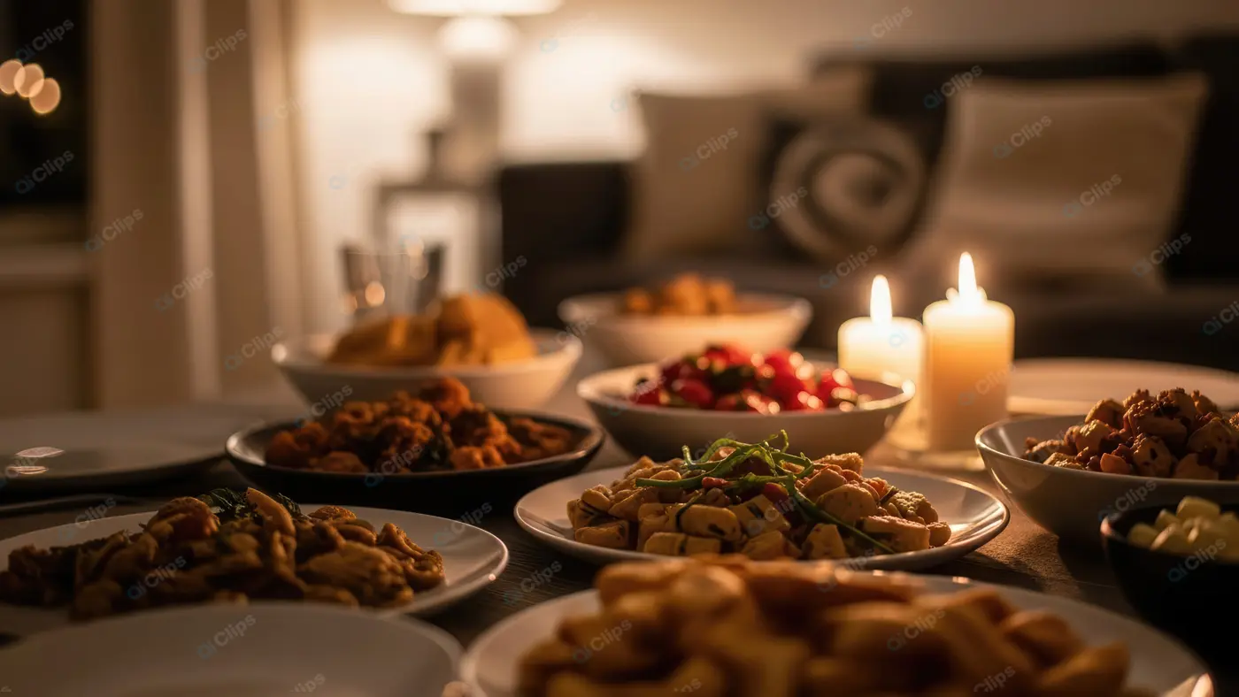 Intimate Candlelit Dinner Feast
