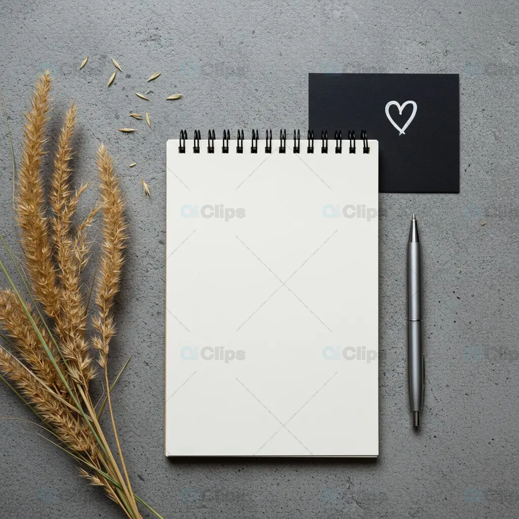 Elegant Instagram Mockup with Notebook and Pen