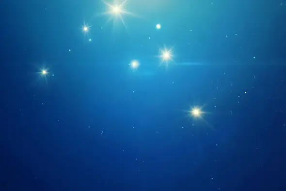 Sparkling Stars in Deep Blue Night Sky Motion Background