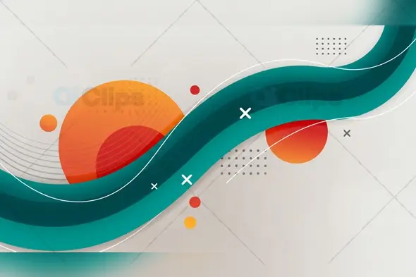 Abstract Wavy Geometric Background