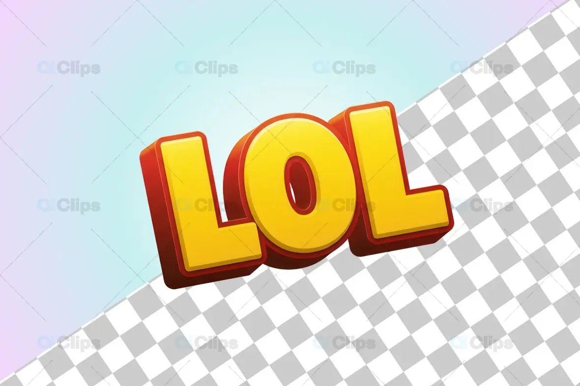 3D "LOL" Emoji Icon