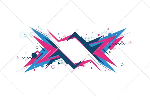 Futuristic Abstract Geometric Design
