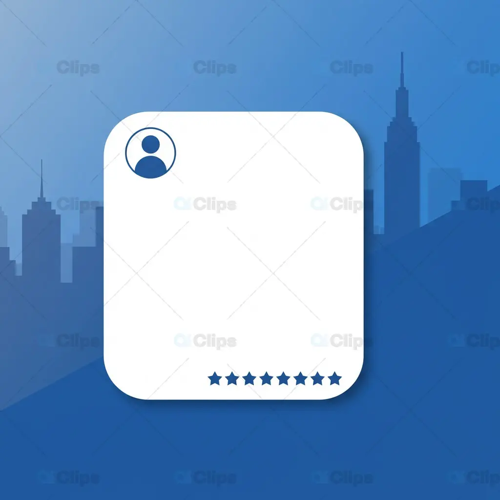 Modern Blue Instagram Post Template with City Skyline