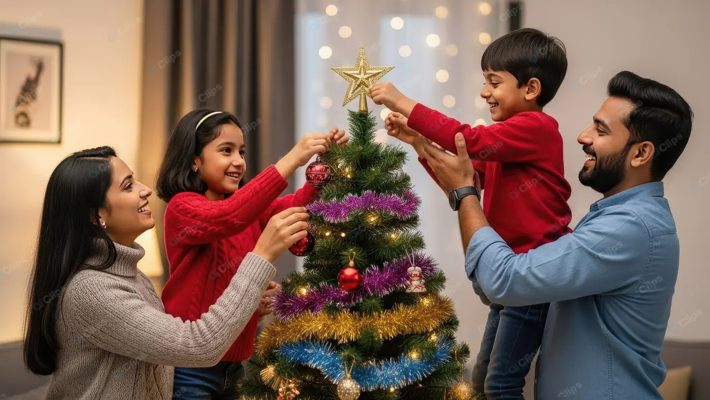 Heartwarming Family Christmas Preparation