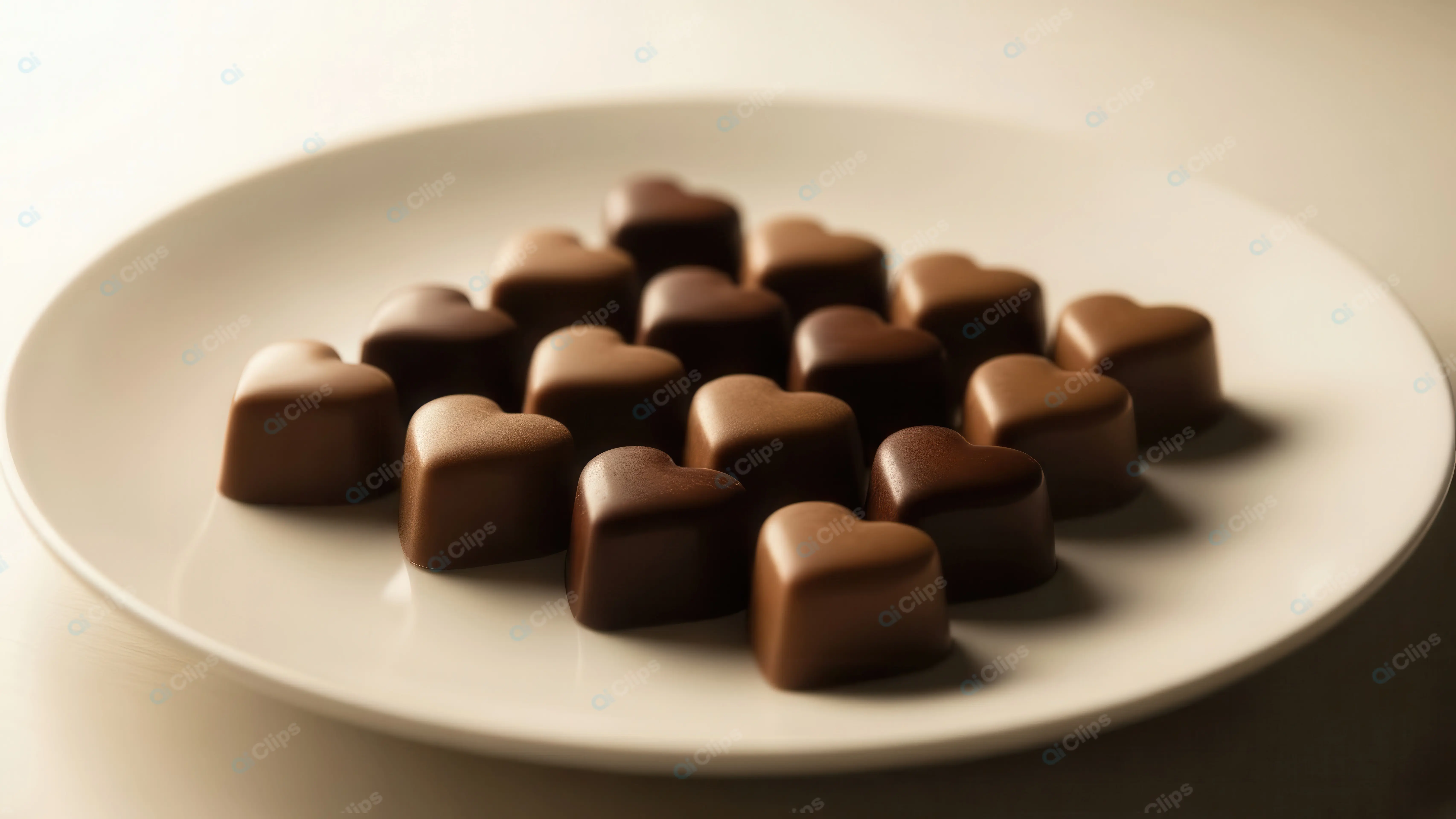 Luxurious Heart Shaped Chocolate Pralines