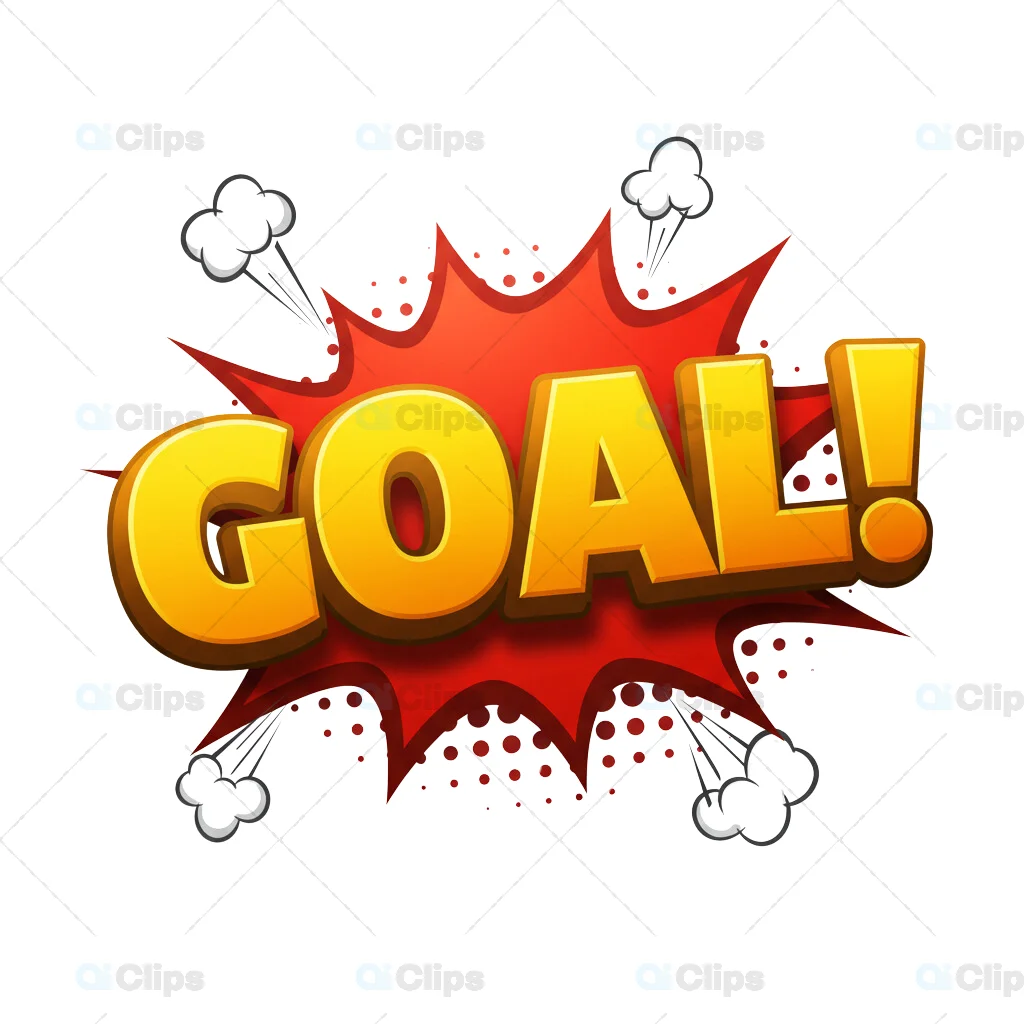 3D "Goal!" Comic Explosion Text Icon