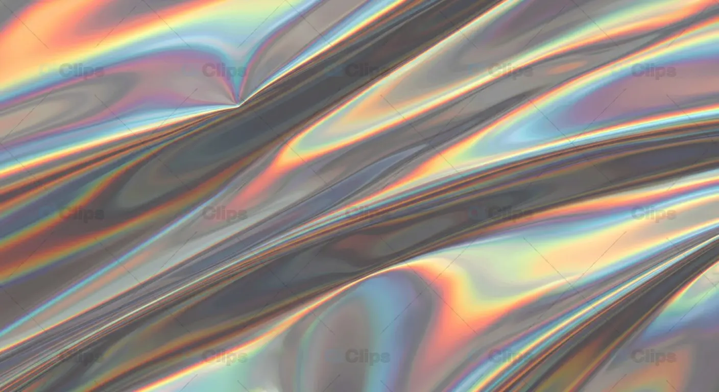 Holographic Iridescent Waves Background