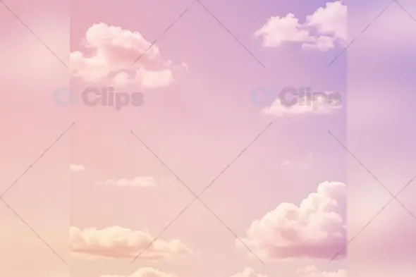 Dreamy Pink and Purple Gradient Sky with Soft Clouds