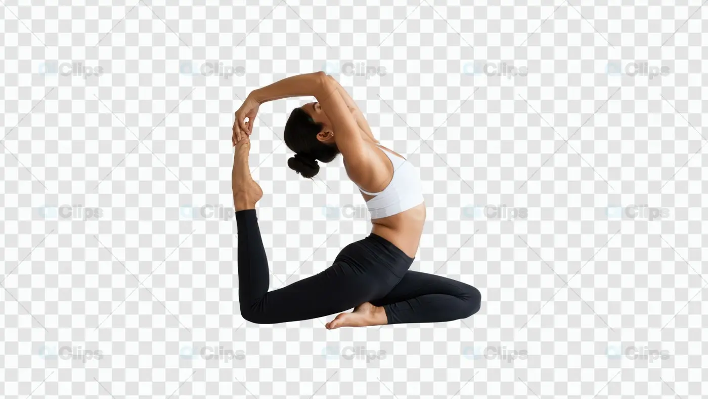 Yoga Pose Mockup PNG for Creative Professionals