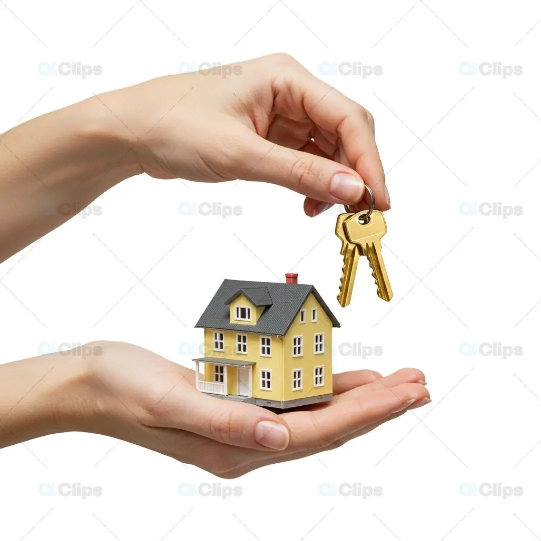 House Key Transparent PNG for Real Estate Projects