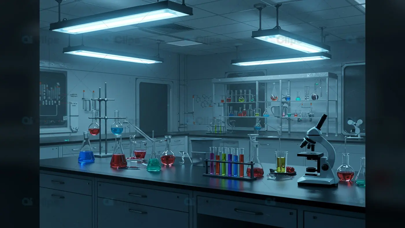 Advanced Chemistry Laboratory with Scientific Equipment