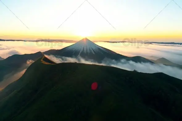 Majestic Mount Fuji Sunrise Above Cloud Sea