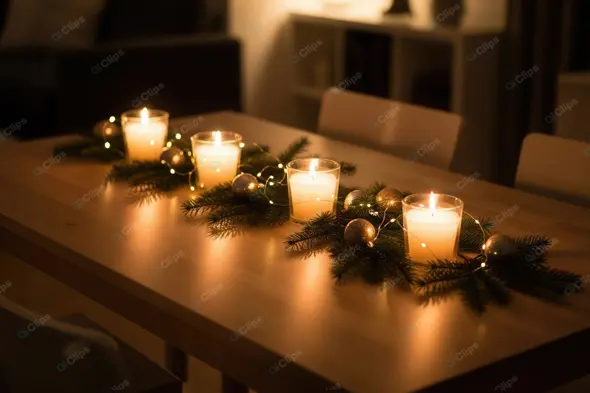 Elegant Holiday Table Centerpiece
