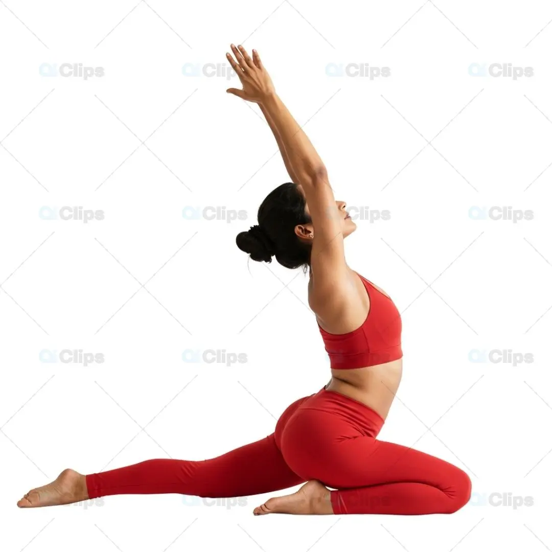 Dynamic Yoga Pose Mockup for Creative Projects